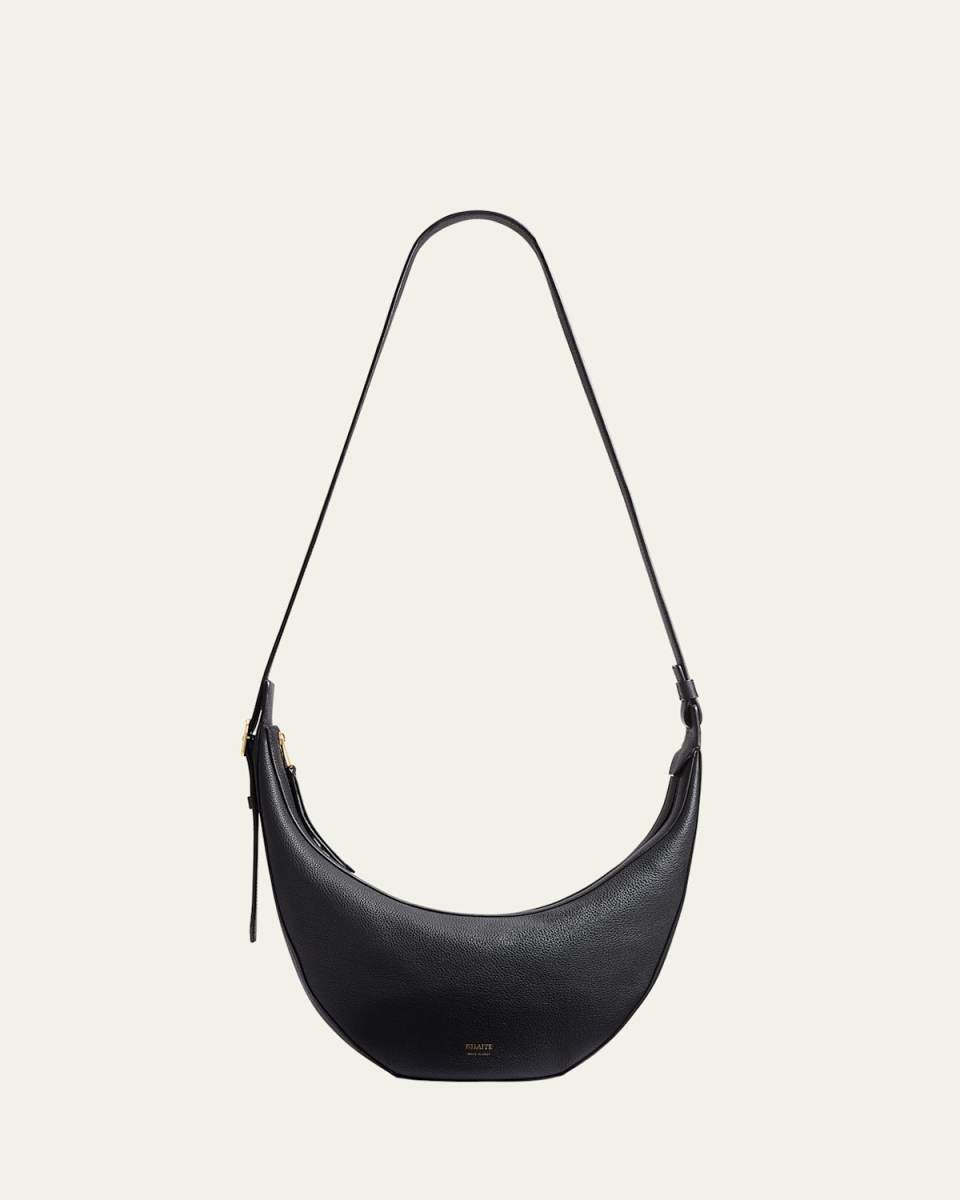 Augustina Small Zip Calfskin Crossbody Bag